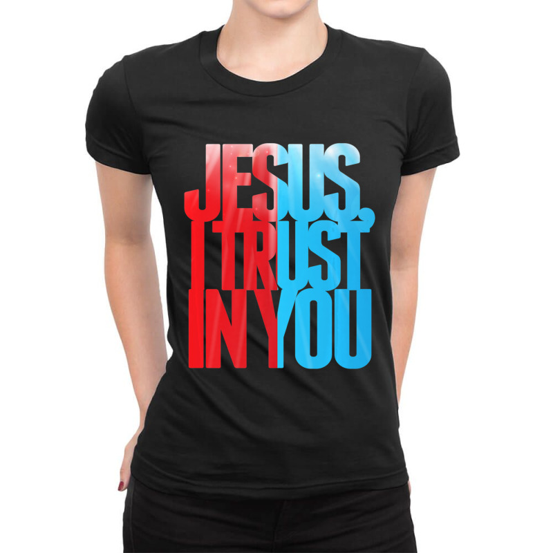 Divine Mercy Prayer Jesus I Trust In You St Faustina Ladies Fitted T-Shirt by thangdinhsinhelf | Artistshot