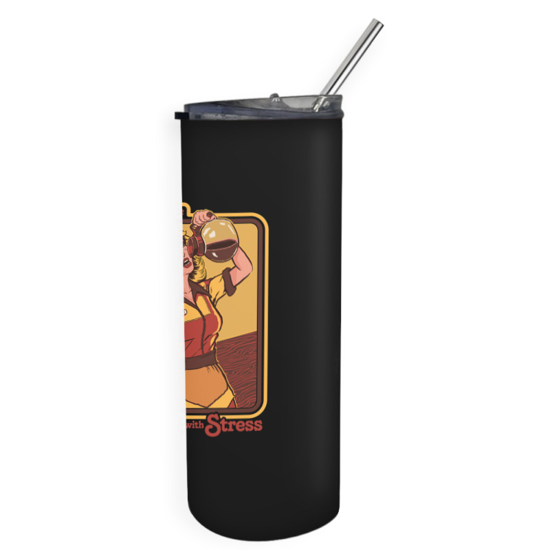 Coping With Stress 1 Skinny Tumbler | Artistshot