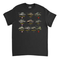 Top Ten Best Ww2 Tanks M4 Sherman Panzer Iv Tiger Ii T 34 Long Sleeve Classic T-shirt | Artistshot