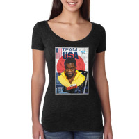 Frances Tiafoe Women's Triblend Scoop T-shirt | Artistshot