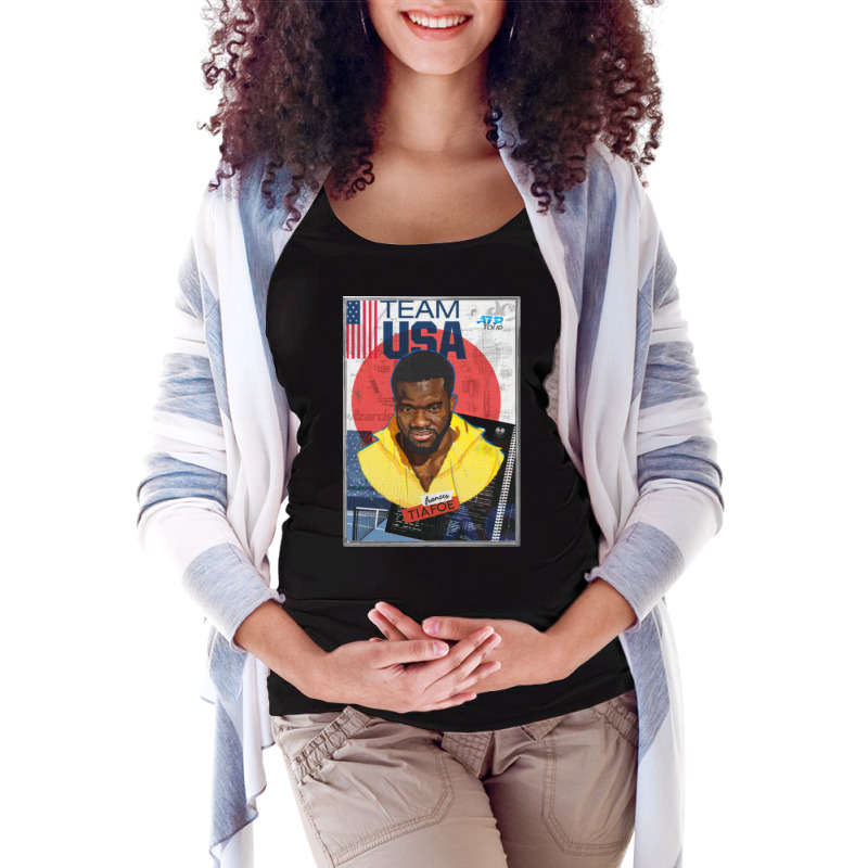 Frances Tiafoe Maternity Scoop Neck T-shirt by cm-arts | Artistshot