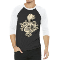 Steampunk Animal Octopus Steampunk Octopus Animal Lover 3/4 Sleeve Shirt | Artistshot