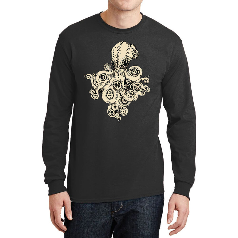 Steampunk Animal Octopus Steampunk Octopus Animal Lover Long Sleeve Shirts | Artistshot