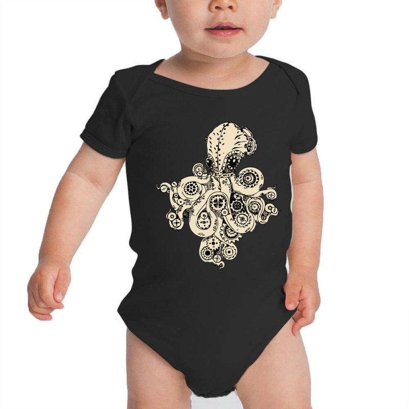 Steampunk Animal Octopus Steampunk Octopus Animal Lover Baby Bodysuit | Artistshot