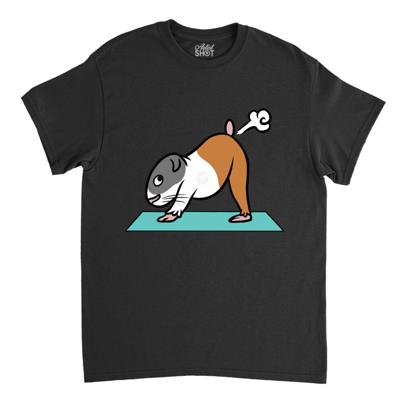 Guinea Pig Yoga Pose, Guinea Pig Yoga Pose Vintage, Guinea Pig Yoga Po Classic T-shirt | Artistshot