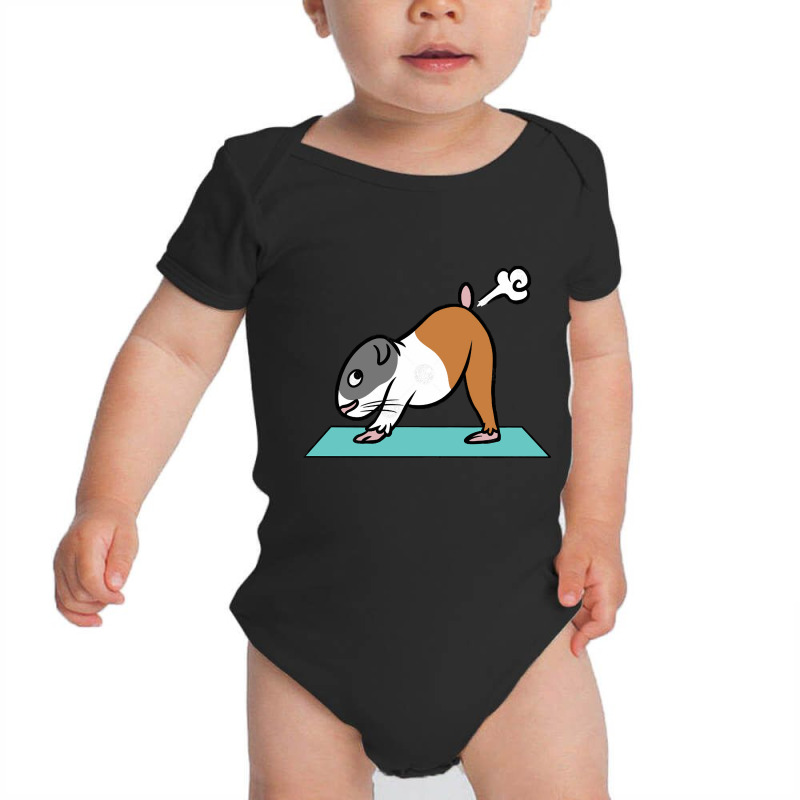 Guinea Pig Yoga Pose, Guinea Pig Yoga Pose Vintage, Guinea Pig Yoga Po Baby Bodysuit | Artistshot