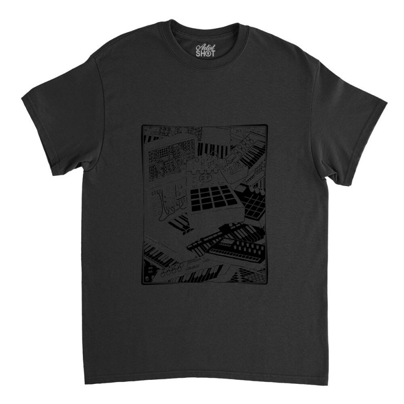 Synthesizer Art For Electronic Musician Classic T-shirt | Artistshot