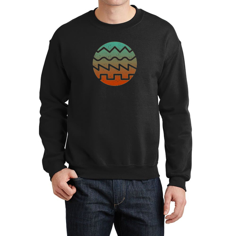 Synthesizer Fan Waveform Crewneck Sweatshirt | Artistshot