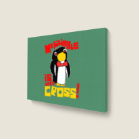 Mr Flibble Is Very Cross Landscape Canvas Print | Artistshot