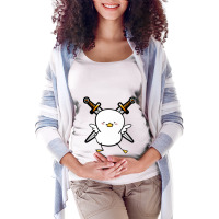 Angry Duck With A Sword   - Copy Maternity Scoop Neck T-shirt | Artistshot