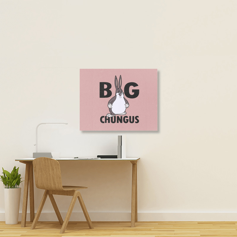 Big Chungus Landscape Canvas Print by Creative Tees | Artistshot