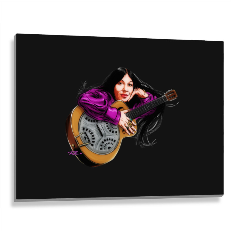 Buffy Sainte Marie - An Illustration By Paul Cemmick Metal Print Horizontal | Artistshot