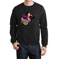 Buffy Sainte Marie - An Illustration By Paul Cemmick Crewneck Sweatshirt | Artistshot