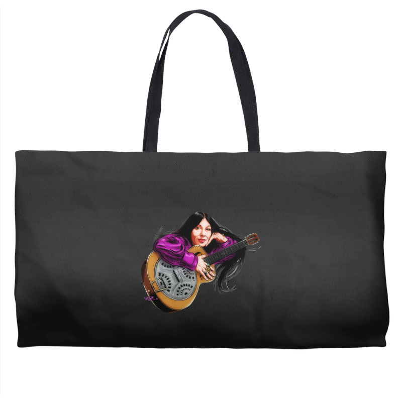 Buffy Sainte Marie - An Illustration By Paul Cemmick Weekender Totes | Artistshot