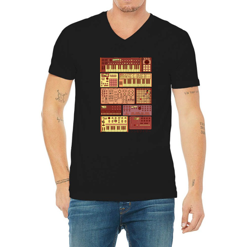 Synthesizers And Electronic Music Instruments V-neck Tee | Artistshot