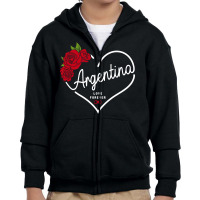 Argentina Love Forever Youth Zipper Hoodie | Artistshot