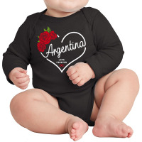 Argentina Love Forever Long Sleeve Baby Bodysuit | Artistshot