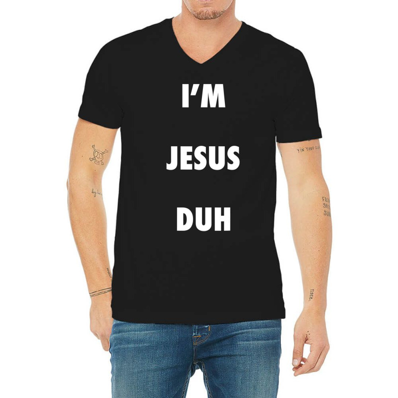 Easy Halloween Jesus Costume Women Kids V-Neck Tee by thangdinhsinhelf | Artistshot