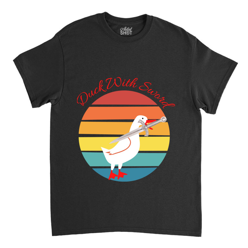 Duck With A Sword                   (2) Classic T-shirt by cm-arts | Artistshot