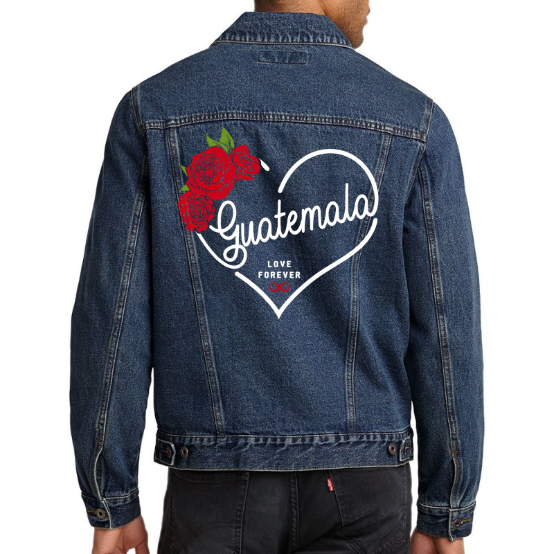 Guatemala Love Forever Men Denim Jacket by honeysuckle | Artistshot