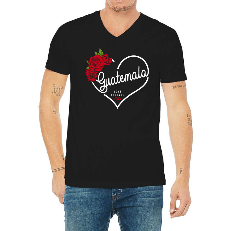 Guatemala Love Forever V-Neck Tee by honeysuckle | Artistshot