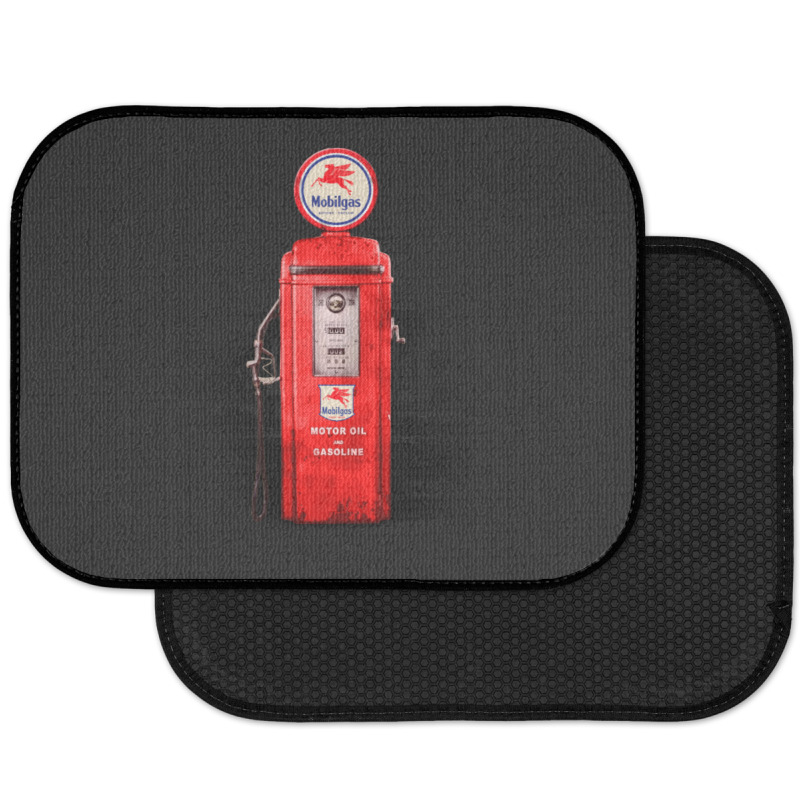 Vintage Gas Pump Station Mobil Rear Car Mat | Artistshot