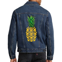 Cute For Dog Lover Pineapple Paw Print Men Denim Jacket | Artistshot