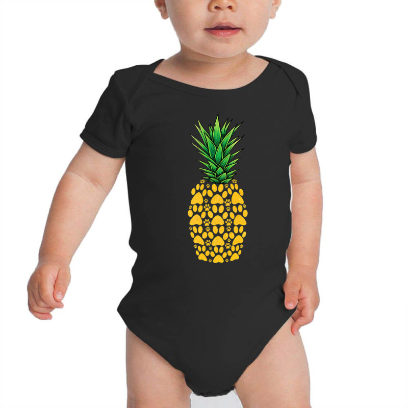 Cute For Dog Lover Pineapple Paw Print Baby Bodysuit by Aiello Mcdade | Artistshot