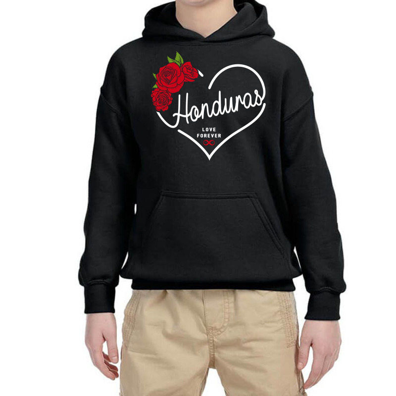 Honduras Love Forever Youth Hoodie by honeysuckle | Artistshot