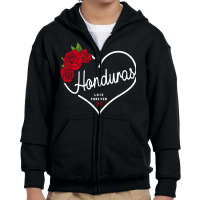 Honduras Love Forever Youth Zipper Hoodie | Artistshot