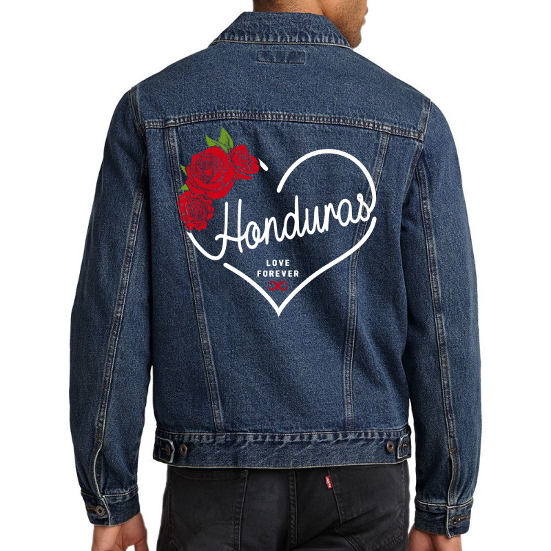 Honduras Love Forever Men Denim Jacket by honeysuckle | Artistshot