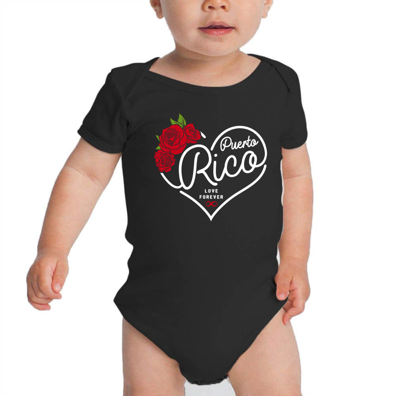 Puerto Rico Love Forever Baby Bodysuit by honeysuckle | Artistshot