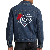 Puerto Rico Love Forever Men Denim Jacket | Artistshot