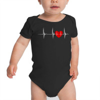 Cardiologist Heart Ekg Heartbeat Pulseline Cardiology Pullover Hoodie Baby Bodysuit | Artistshot