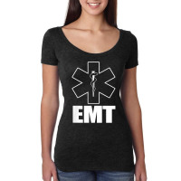 Emt Uniform Emergency Medical Technician Women's Triblend Scoop T-shirt | Artistshot