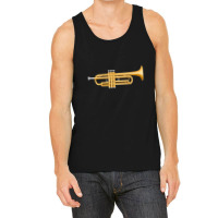 Trumpet Isolated On A White Tank Top | Artistshot