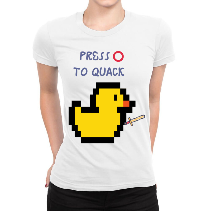 Ducks Doing Cute Things Ladies Fitted T-Shirt by cm-arts | Artistshot