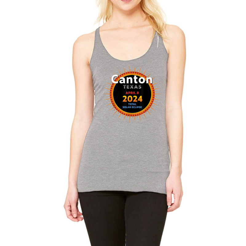 Canton Texas Tx Total Solar Eclipse 2024  2  T Shirt Racerback Tank | Artistshot