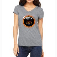 Canton Texas Tx Total Solar Eclipse 2024  2  T Shirt Women's V-neck T-shirt | Artistshot