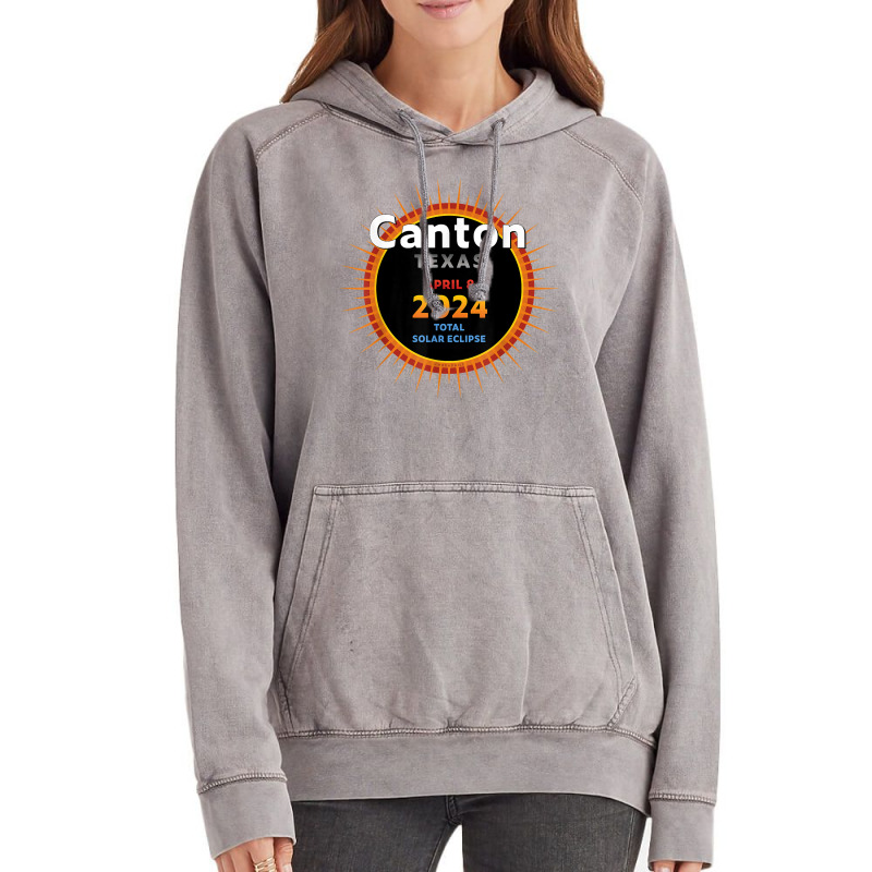 Canton Texas Tx Total Solar Eclipse 2024  2  T Shirt Vintage Hoodie | Artistshot