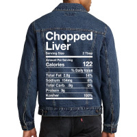 Chopped Liver Nutrition Facts Jewish Kosher Food Hanukkah Men Denim Jacket | Artistshot