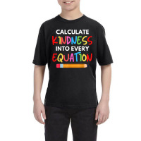 Calculate Kindness Into Every Equation School Math Teacher T Shirt Youth Tee | Artistshot