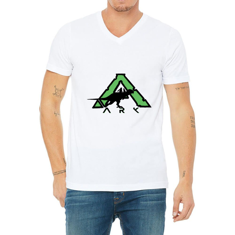 Ark Dino Rider V-neck Tee | Artistshot