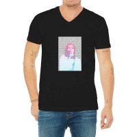 Badlands Lyrics (gradient) V-neck Tee | Artistshot