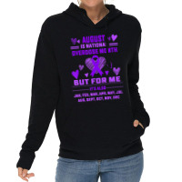 Heart Ribbon June Is National Overdose Awareness Lightweight Hoodie | Artistshot