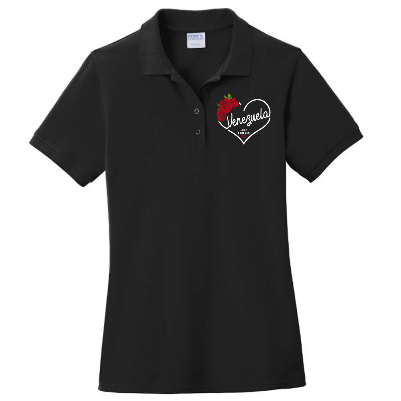 Venezuela Love Forever Ladies Polo Shirt by honeysuckle | Artistshot