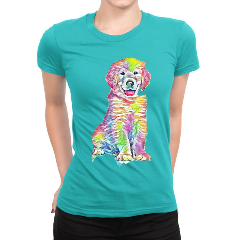 Cat Sitting Png Ladies Fitted T-Shirt by Kemnabi | Artistshot