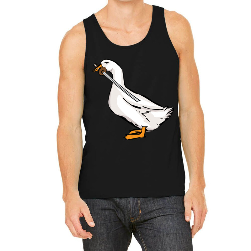 Duck With A Sword (1) Tank Top by cm-arts | Artistshot