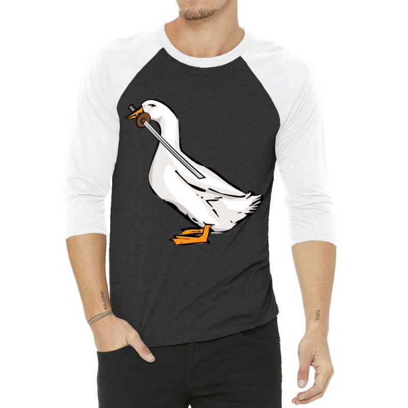 Duck With A Sword (1) 3/4 Sleeve Shirt by cm-arts | Artistshot