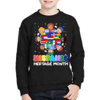 Hispanic Heritage Month Latin American Flag Kids Boys Girls T Shirt Youth Sweatshirt | Artistshot